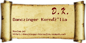 Danczinger Kornélia névjegykártya