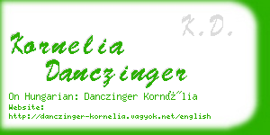 kornelia danczinger business card